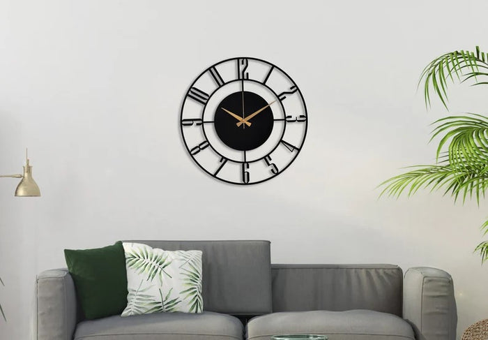 Designer Number Metal Wall Clock