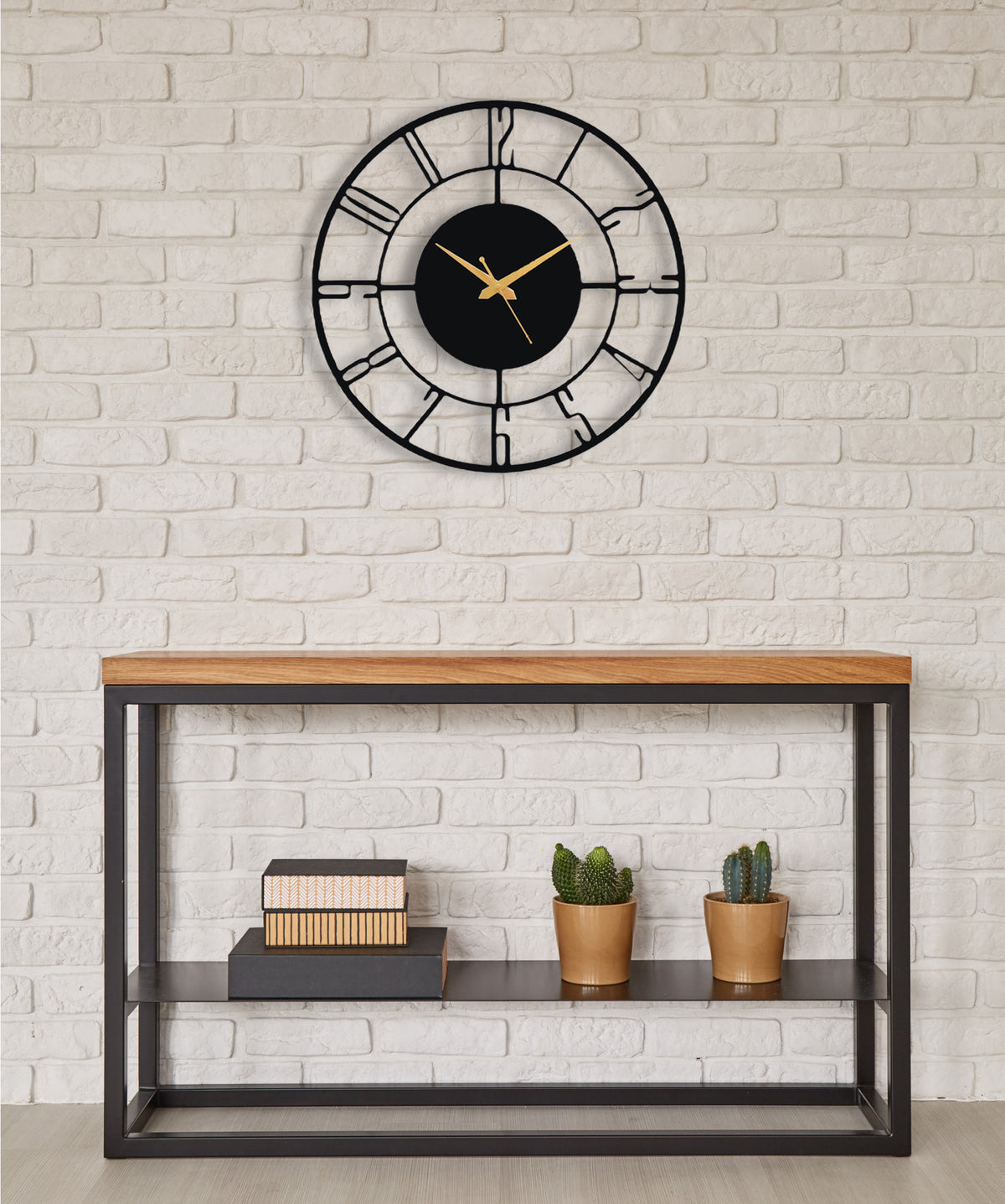 Designer Number Metal Wall Clock