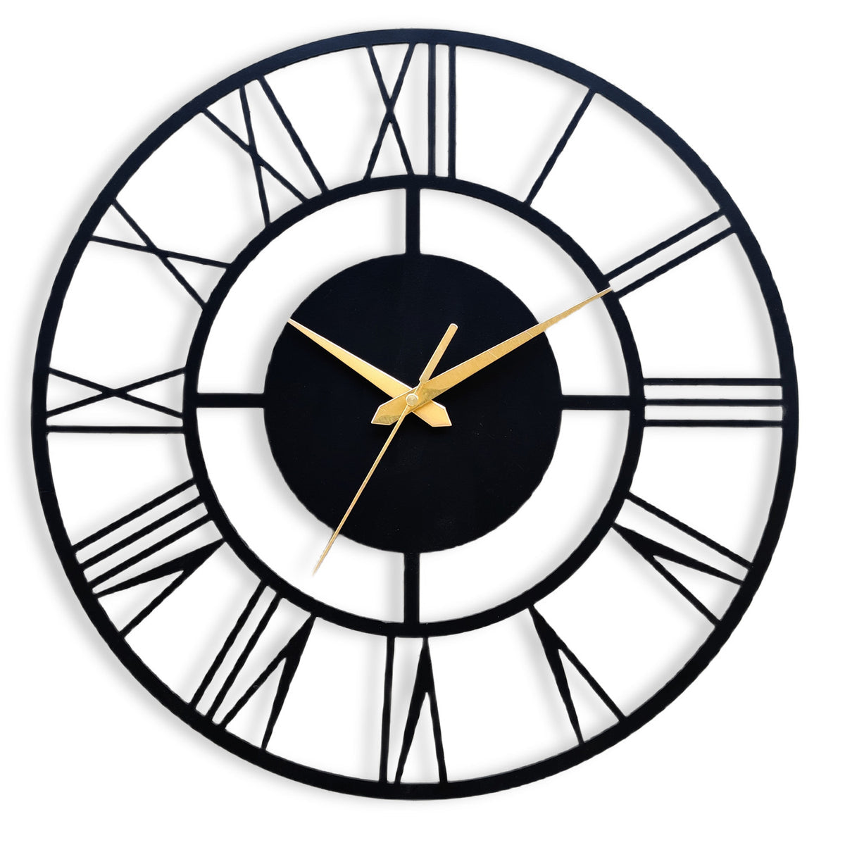 Designer Roman Metal Wall Clock